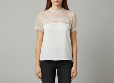 bluzki białe z koronką: Mohito, Bluzka damska, rozmiar M — 7