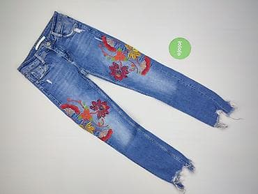 biale jeansy: Zara, Jeansy damskie, rozmiar XS — 2