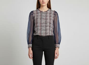 koszula z bufkami zara: Zara, Women's blouse, size M — 1