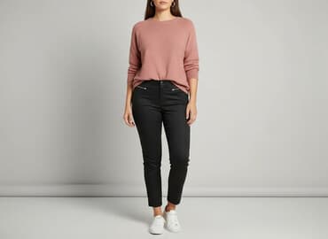 piżamy damskie allegro: F&F, Spodnie materiałowe damskie, rozmiar XL — 7