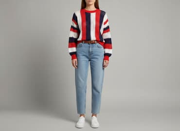 sweter w paski: Sweter damski, rozmiar S — 5