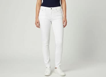 biale szerokie jeansy: Asos, Jeansy damskie, rozmiar XL — 7