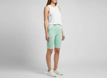 krótkie legginsy kolarki damskie: Legginsy Krótkie damskie, rozmiar S — 5