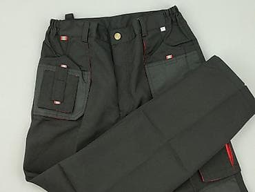trespass softshell: Męskie spodnie robocze cargo – rozmiar S - Kolor: czarny z czerwonymi — 1