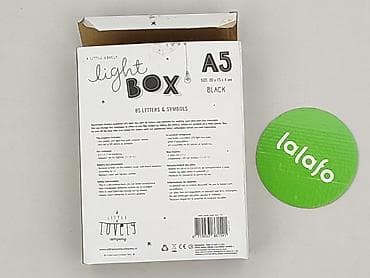 Zegary na ścianę: A Little Lovely Lightbox A5 – czarna Lekka, dekoracyjna skrzynka — 3