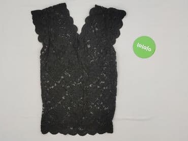 czarna bluzka koronkowa zara: T-shirt damski, rozmiar S — 3
