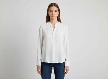 koszula niebieska hm: H&M, Koszula damska, rozmiar M — 7