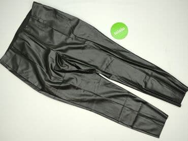 leopard jeans: Legginsy Ze skóry ekologicznej damskie, rozmiar 2XL — 2