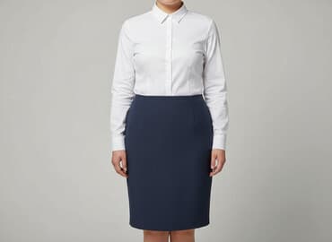 spódniczka granatowa: Spódnica damska, rozmiar XL — 6