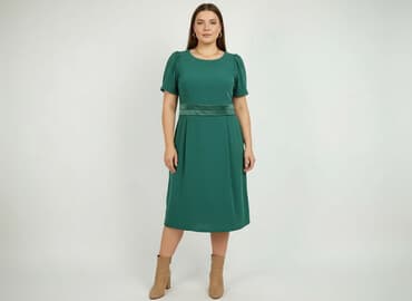 reserved sukienka butelkowa zieleń: Sukienka damska, rozmiar XL — 6