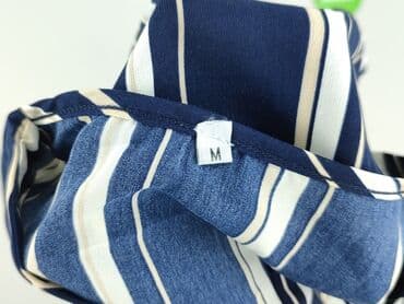 biała bluzka w granatowe paski: Sukienka damska, rozmiar M — 5