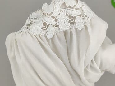 białe bluzki z gipiurą: Bluzka damska, rozmiar S — 6