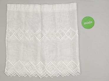 Дім і сад: Biała firanka z haftem - Delikatna, półprzezroczysta tkanina w — 2