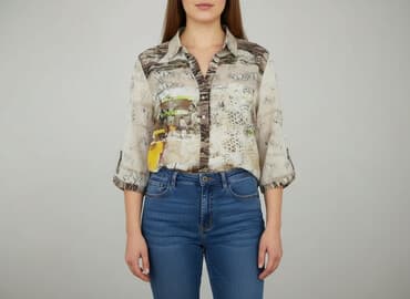 dluga biala koszula: Just, Bluzka damska, rozmiar 2XL — 6