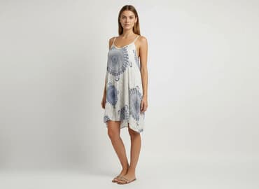 sukienka koronkowa biała boho: Sukienka damska, rozmiar S — 5