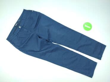 jeansy damskie podarte: Material trousers for women, size S (EU 36) — 2