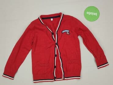 swetrowa sukienka h: Shirt 4-5 years, condition - Very good, pattern - Striped, color - Red — 2