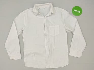 spodnie despacito: Shirt 12 years, condition - Very good, pattern - Monochromatic, color - White — 2