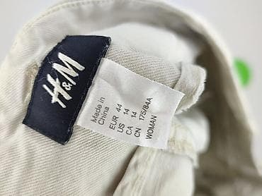 cream trousers: H&M, Spodnie materiałowe damskie, rozmiar XL — 4