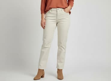 spodnie woskowane beż: Damart, Spodnie materiałowe damskie, rozmiar XL — 7