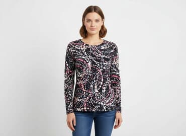 bluzki z wiskozy długi rękaw: Women's blouse, size L — 1