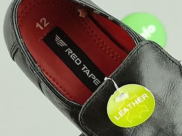 topy biale: Męskie mokasyny Red Tape - Klasyczne czarne mokasyny wsuwane - — 7