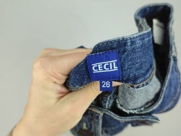 spódniczka dżinsowe z wysokim stanem: Cecil, Spódnica damska, rozmiar XS — 4