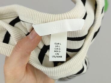 hm bluzki z krótkim rękawem: H&M, Top damski, rozmiar L — 4