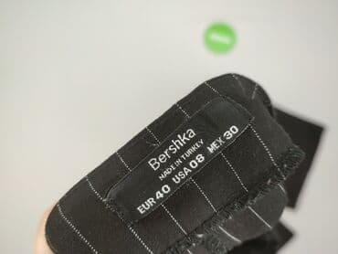 дешеве жіноче взуття: Bershka, Spodnie materiałowe damskie, rozmiar L — 4