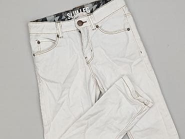 białe bluzki boho: Spodnie jeansowe, H&M, 5-6 lat, 116, stan - Bardzo dobry — 1