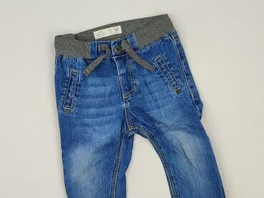 koszulka od stradivarius: Denim pants, Zara, 9-12 months, condition - Perfect — 1