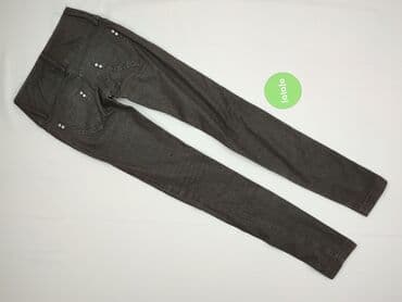 teksasy spodnie: Spodnie materiałowe damskie, M — 3