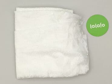 Biała firana/zasłona żakardowa z dekoracyjnymi perełkami - Materiał — 2