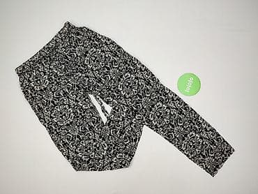 92 in cm: Damskie spodnie w orientalny wzór - Krój: luźne, zwężane nogawki - — 2