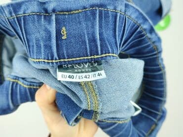 dżinsy z talią paper bag: Beloved, Szorty damskie, rozmiar L — 4