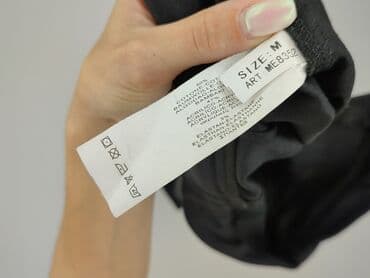 spodnie czarne damskie z niskim stanem: Spodnie materiałowe damskie, rozmiar M — 6