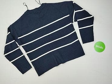 granatowa bluza pull and bear: Sinsay, Sweter damski, rozmiar S — 3