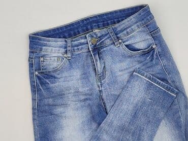 przecierane jeansy: Jeansy damskie, rozmiar M — 1