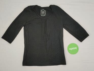 biale rajstopy w czarne kropki: Bluzka damska, M — 2