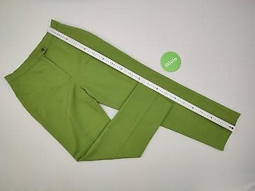 light green: Spodnie materiałowe damskie, rozmiar L — 3