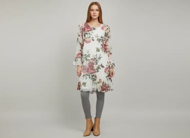 sukienka na chrzest dla mamy plus size: Sukienka damska, rozmiar M — 7