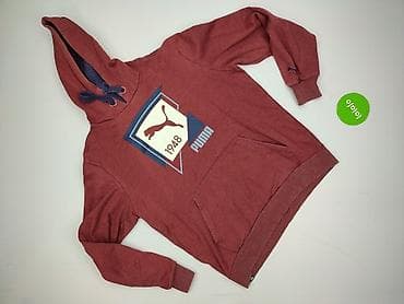 bordowe rzeczy: Puma, Bluza z kapturem dla mężczyzn, rozmiar S — 2