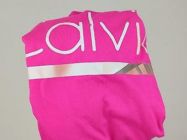 bluzki basic z dekoltem v: Calvin Klein, T-shirt damski, rozmiar S — 7