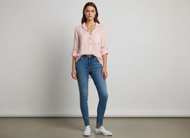 koszula niebieska hm: H&M, Koszula damska, rozmiar S — 6