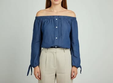 bluzki jeansowe: Bluzka damska, rozmiar L — 5