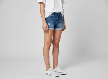 szorty dresowe damskie bershka: Bershka, Szorty damskie, rozmiar 2XS — 6