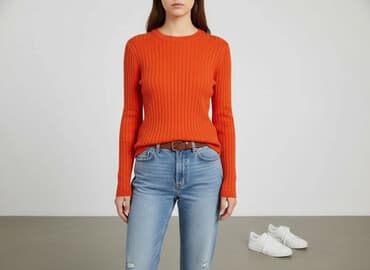 kurtka pomarańczowa sinsay: Sinsay, Sweter damski, rozmiar M — 6