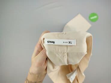 marynarka z paskiem sinsay: Spodnie materiałowe damskie, XL — 4