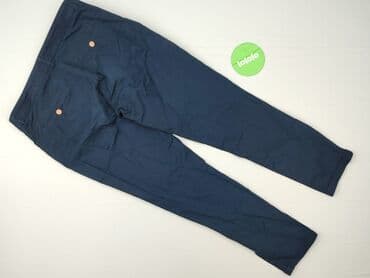 granatowe chinosy damskie: Reserved, Spodnie materiałowe damskie, rozmiar M — 3