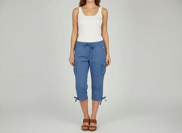 spodnie moro dresy: Blue, Spodnie 3/4 damskie, rozmiar M — 7